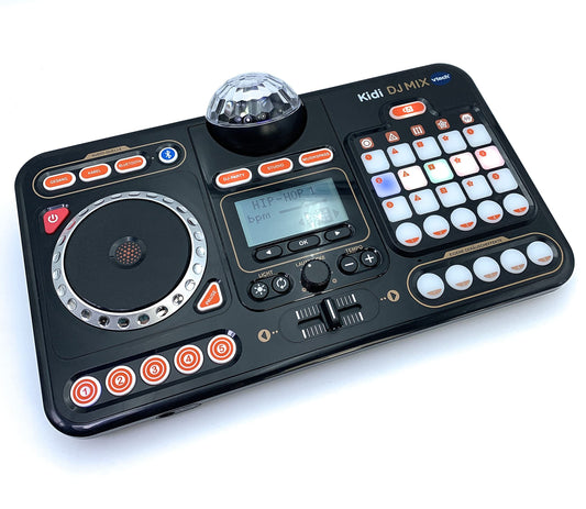 VTech Kidi DJ Mix – Mixer DJ 10 în 1 cu Jog-Wheel și efecte pentru copii 6-12 ani, Negru