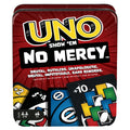 Mattel Games UNO No Mercy Joc de cărți cu reguli speciale și pedepse dure pentru copii și adulți