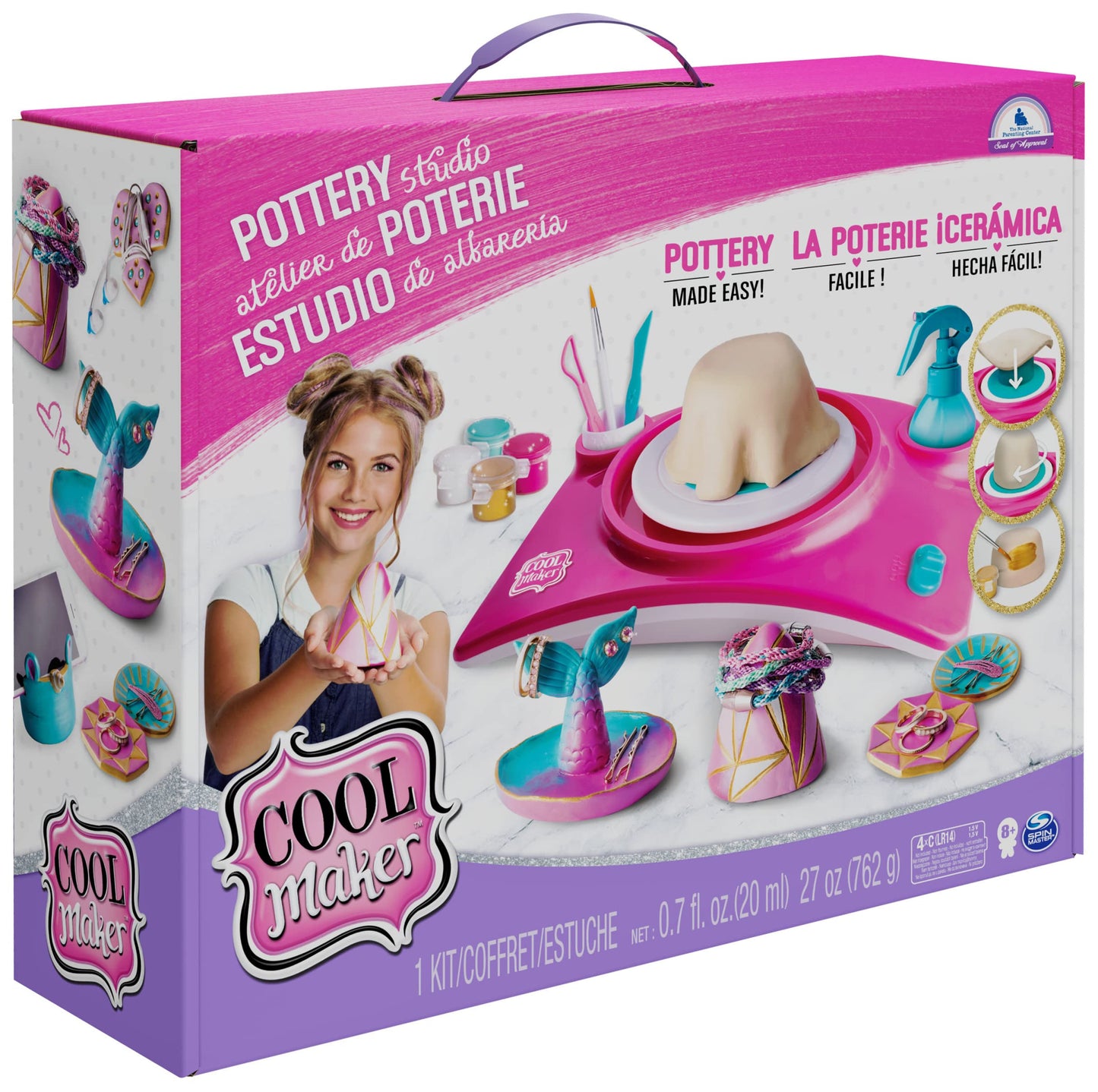 Cool Maker Atelier de Ceramică - Modelare Ușoară cu Ajutor de Forme și Argilă care Se Uscă la Aer, pentru Copii de la 8 Ani
