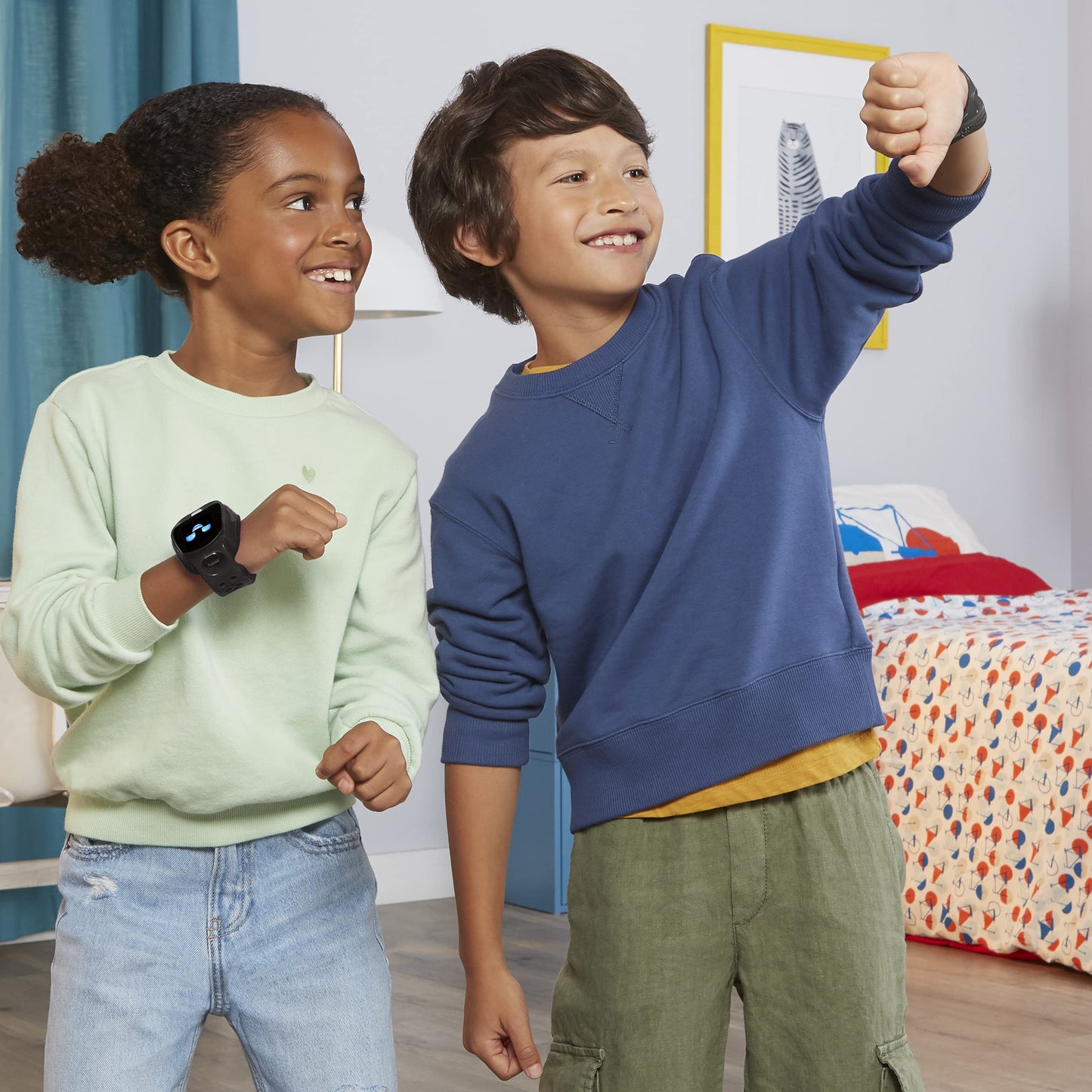Ceas inteligent Tobi Robot Little Tikes pentru copii cu cameră digitală, video, jocuri și activități, pentru băieți și fete, negru, 6+ ani