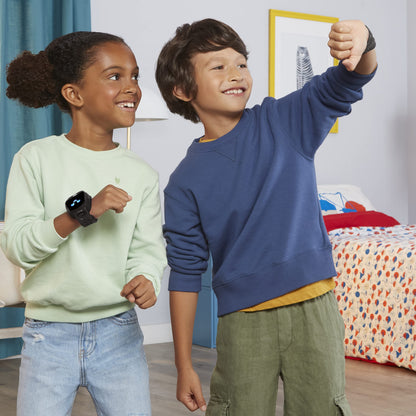 Ceas inteligent Tobi Robot Little Tikes pentru copii cu cameră digitală, video, jocuri și activități, pentru băieți și fete, negru, 6+ ani