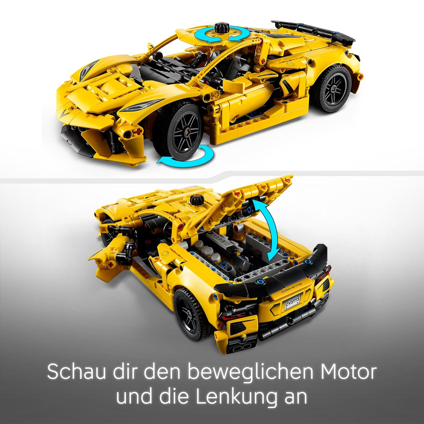LEGO Technic 42205 Chevrolet Corvette Stingray Set de construcție 732 piese pentru copii de la 9 ani