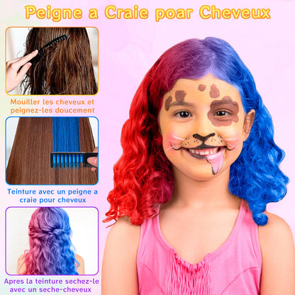 DONGQI Set machiaj față copii, 20 culori