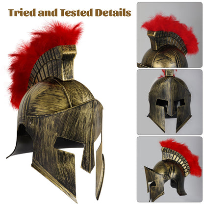 Spinosaurus Casca Romană pentru Adulți - Casca Spartan Gladiator, Helm de Războinic, Cosplay, Accesorii Costume, Îmbrăcăminte Fancy
