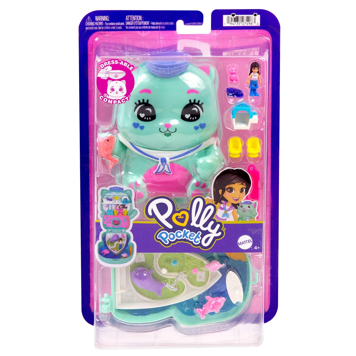 Polly Pocket Cutie portabilă Pony Rodeo, 1 păpușă