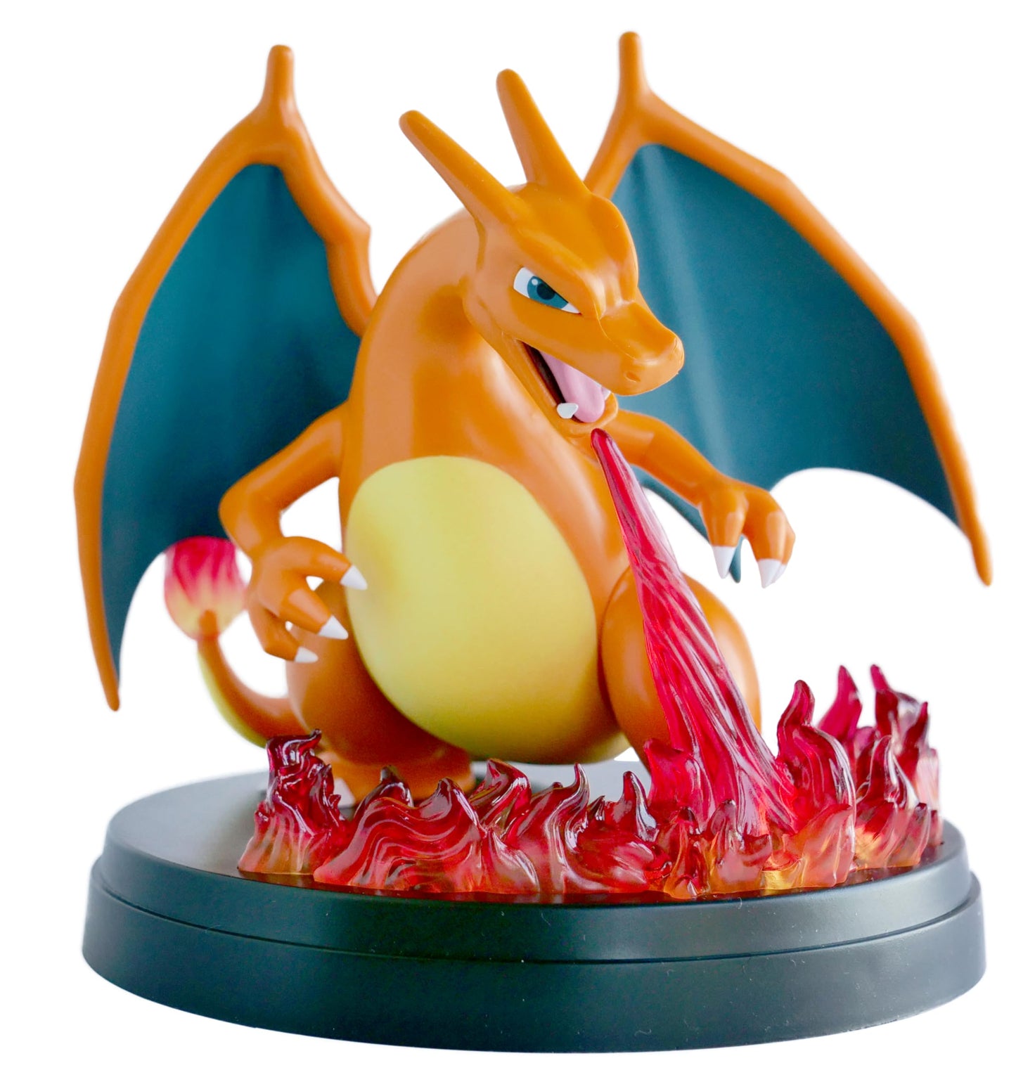 Colecția Super Premium Glurak-ex Pokémon: 3 cărți promoționale holografice, 1 figură de expunere și 10 pachete booster.