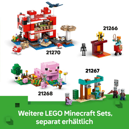 LEGO Minecraft 21269 Set de construcție cu 247 piese cu funcție TNT pentru copii de la 8 ani