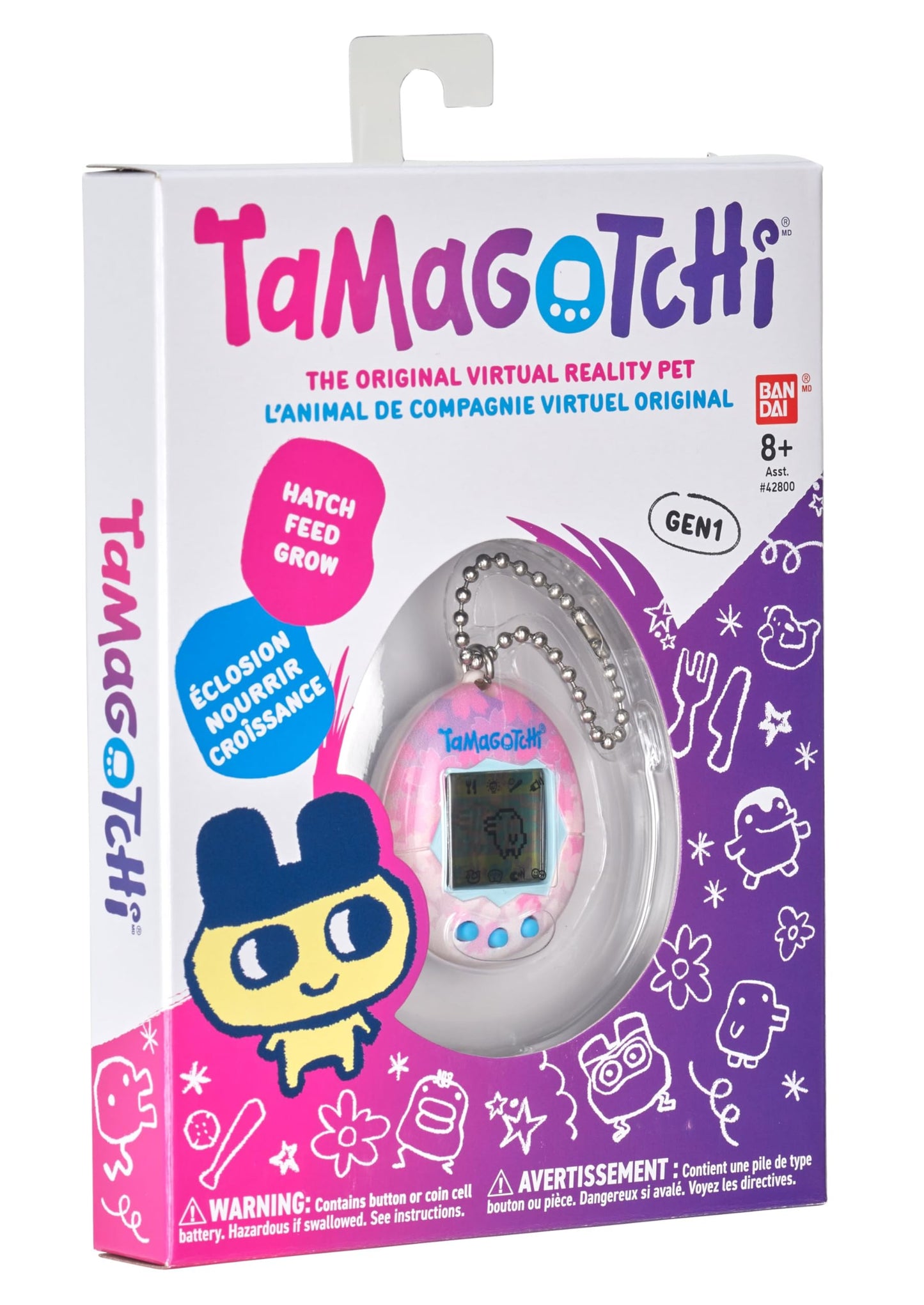 BANDAI - Tamagotchi Original - Sakura - Animal de companie virtual electronic - 42886