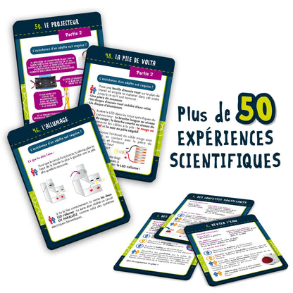 Lisciani – I'm A Genius Elektrizitate – Peste 50 de experimente științifice despre electricitate – Kit științific – Joc educativ pentru copii de 7-12 ani