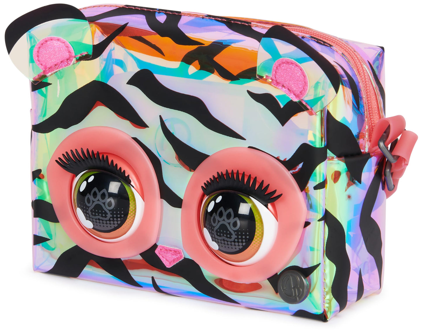 Purse Pets Geanta Tigru Holografica, 30+ sunete, 4+ ani