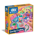 Clementoni Idea Set creativ Sparkly Creations cu stickere 3D diamant pentru copii de la 7 ani