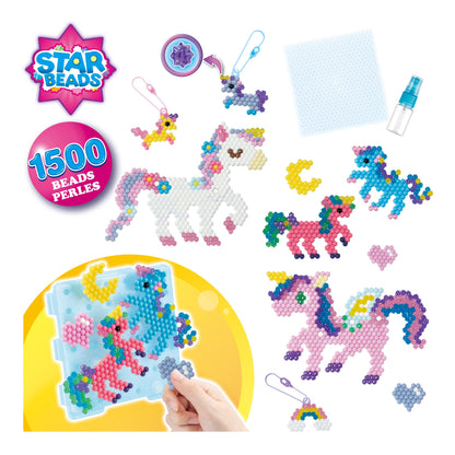 Aquabeads 31944 Unicorn Magic, 1500 mărgele, 4+ ani