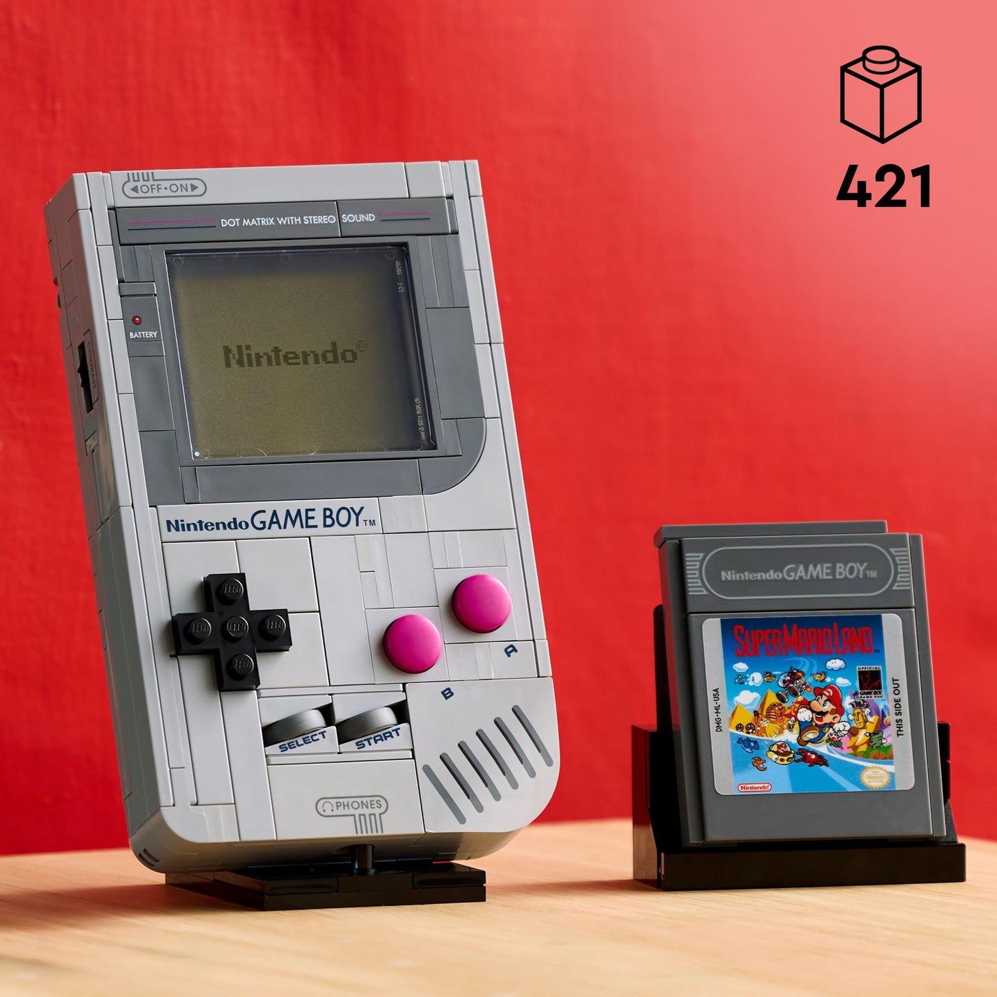 LEGO 72046 Set de construcție Game Boy pentru adulți cu 2 module de joc inclusiv Zelda și suport - Cadou retro pentru fanii jocurilor