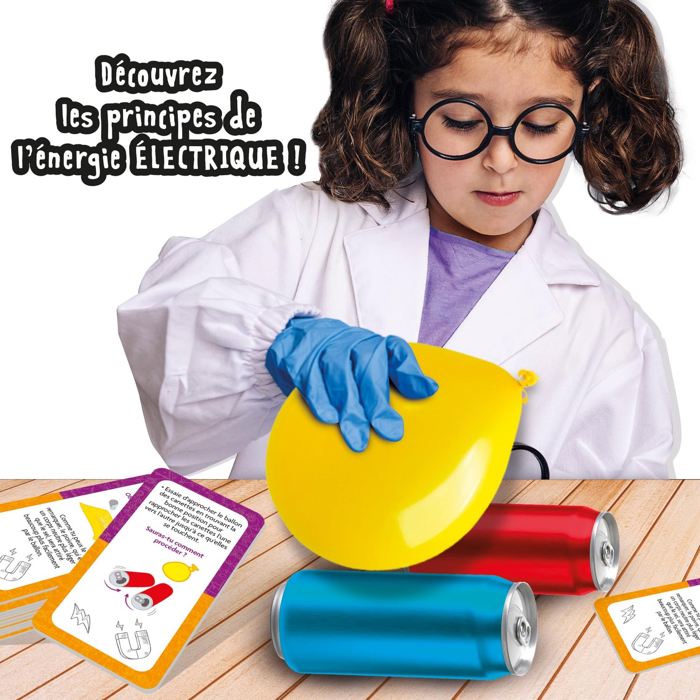 Descoperirea electricității – Set științific – I'm a Genius Pocket – Componente sigure