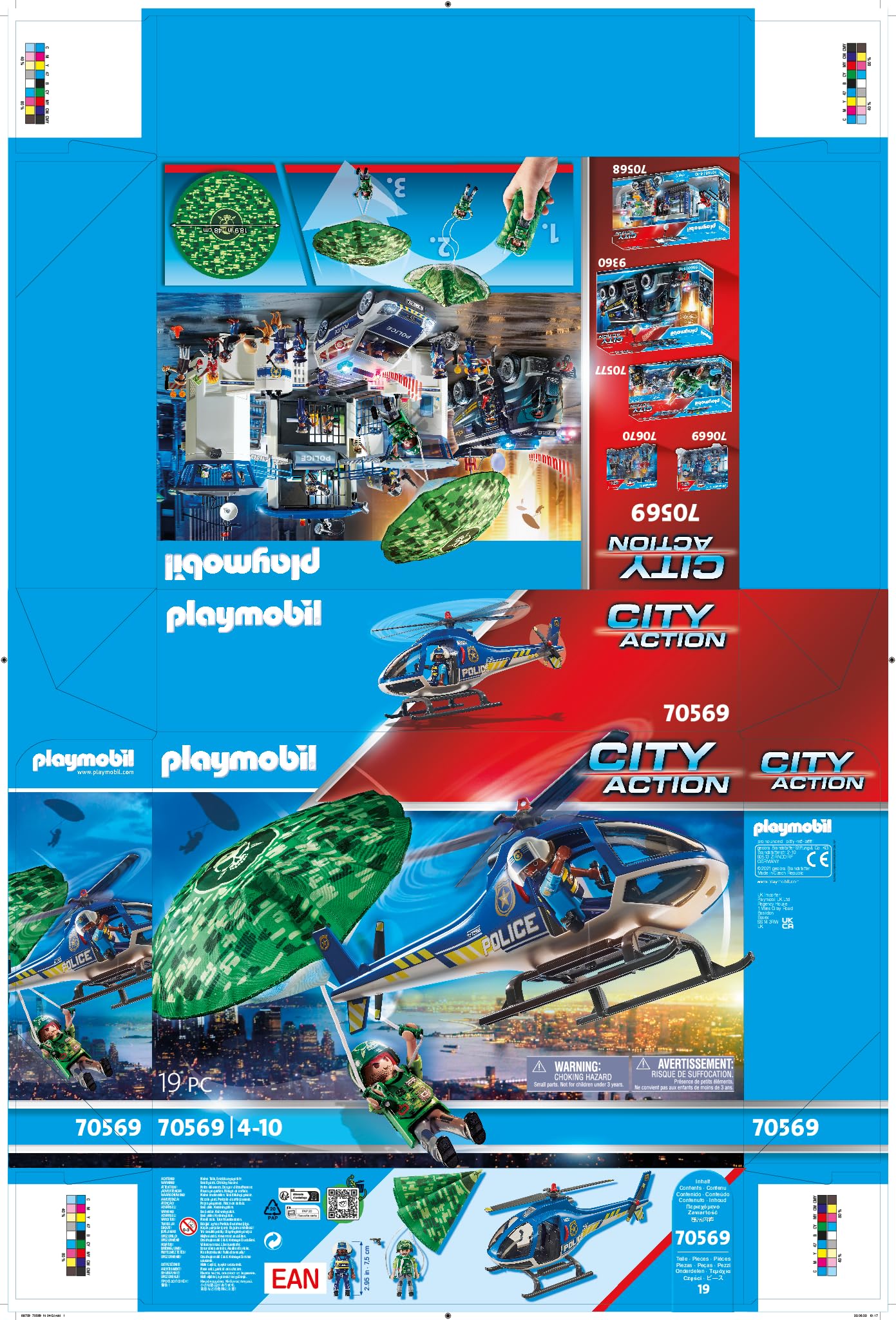 PLAYMOBIL | Acțiune în Oraș | Helicopter de Poliție 70569