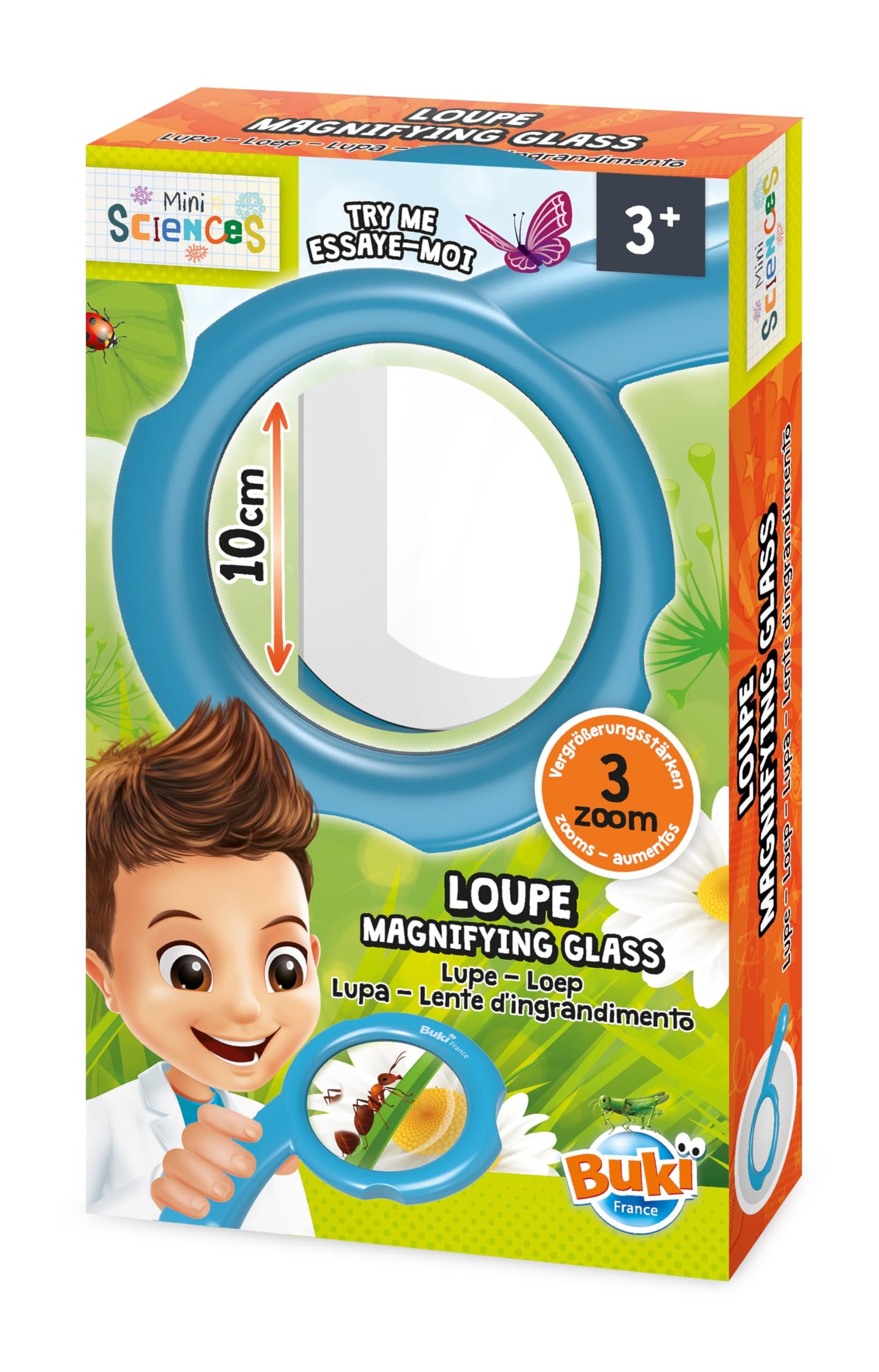 Buki 9007 Lupă Mini Științe, 3+ ani