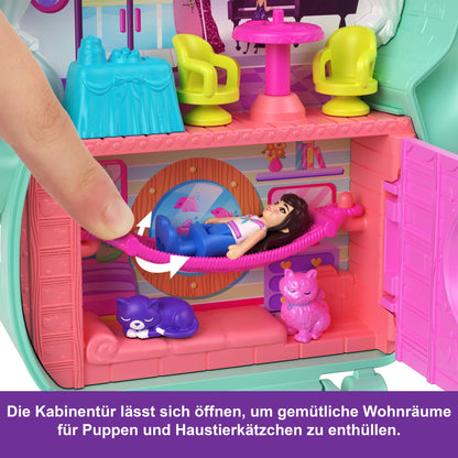 Polly Pocket Cutie portabilă Pony Rodeo, 1 păpușă