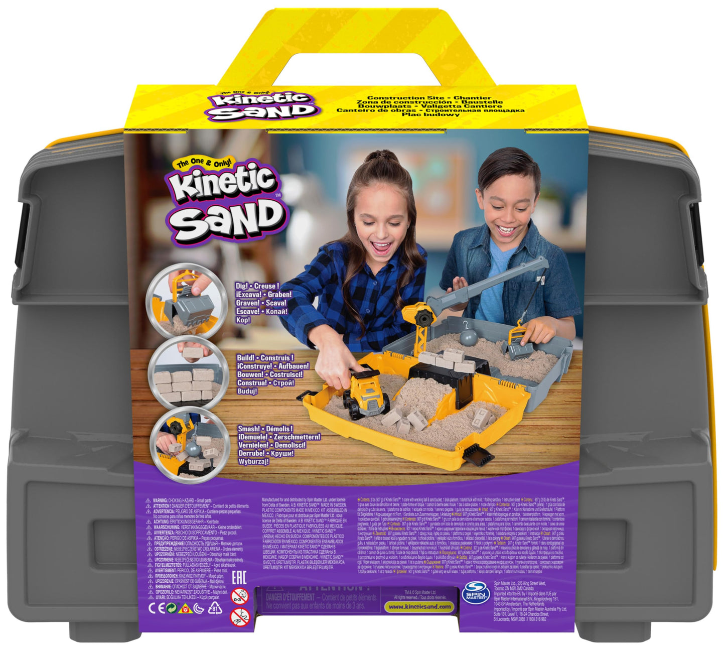 Kinetic Sand Koffer Set de joacă cu nisip kinetic 907 g de la 3 ani