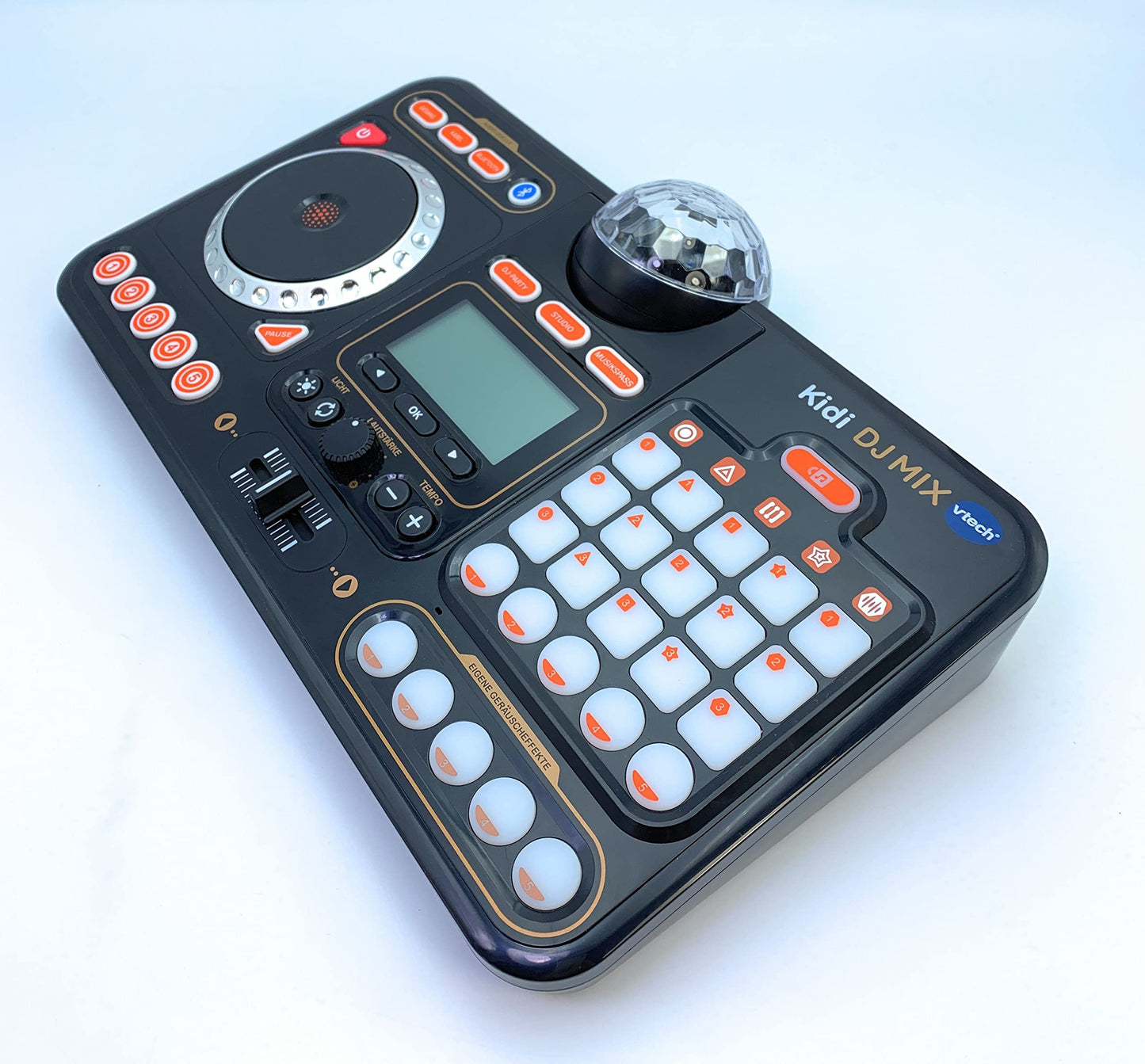 VTech Kidi DJ Mix – Mixer DJ 10 în 1 cu Jog-Wheel și efecte pentru copii 6-12 ani, Negru