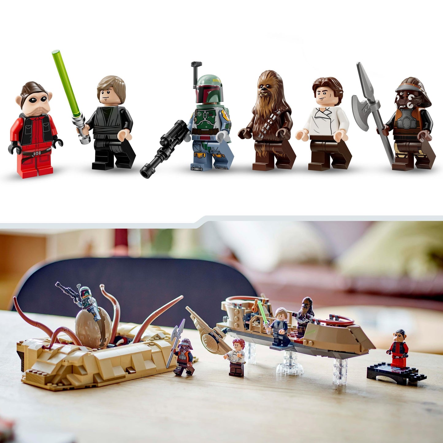 LEGO Star Wars 75396 Skiff Desert si Groapa Sarlacc