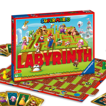 Ravensburger 26063 Joc de societate Labirintul Nebun Super Mario cu figurine Super Mario 7+ ani