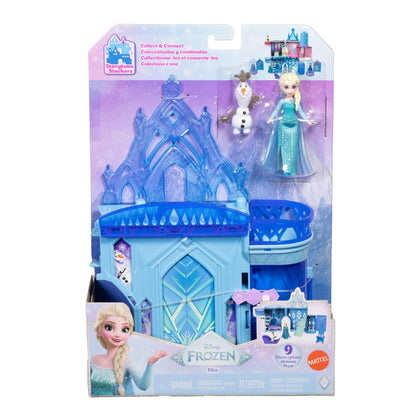 Mattel JDP63 Castelul Elsa Disney Frozen, casă păpuși