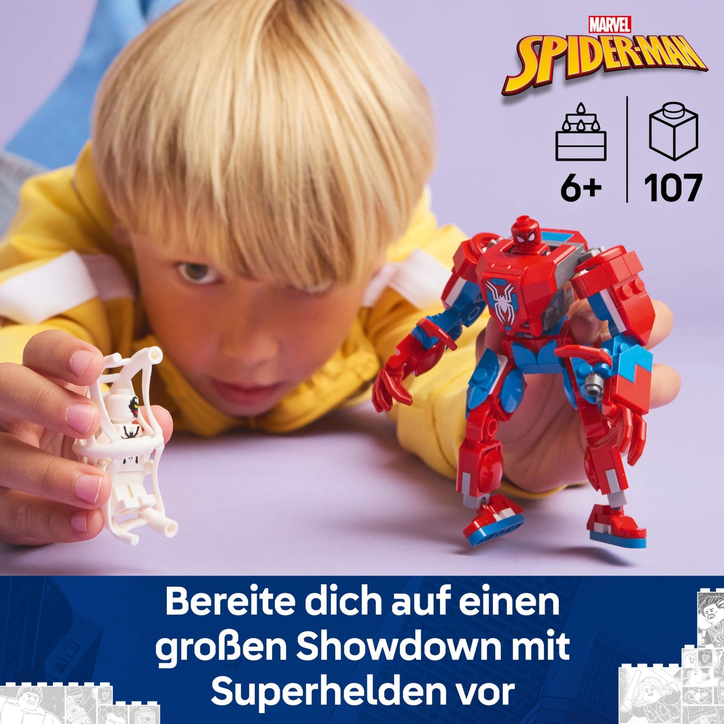 LEGO Marvel 76308 Spider-Man Mech vs. Anti-Venom, 6+ ani