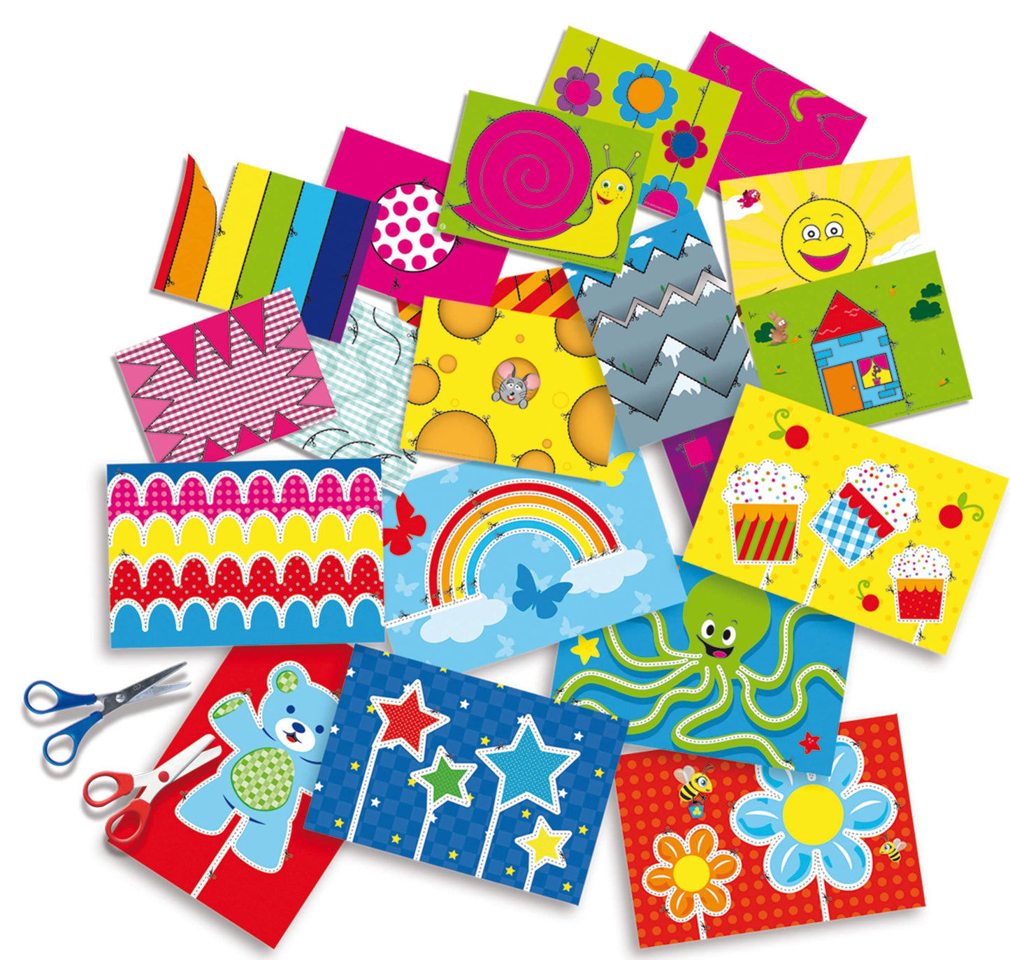 Set de tăiere SES Creative 14828 XXL, foarfece de siguranță și foarfece de bricolaj