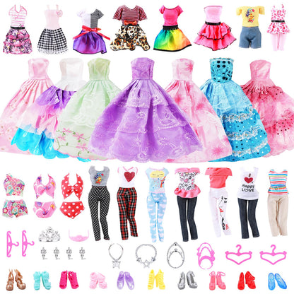 Vicloon Set 32 piese haine si accesorii pentru papusi 30 cm
