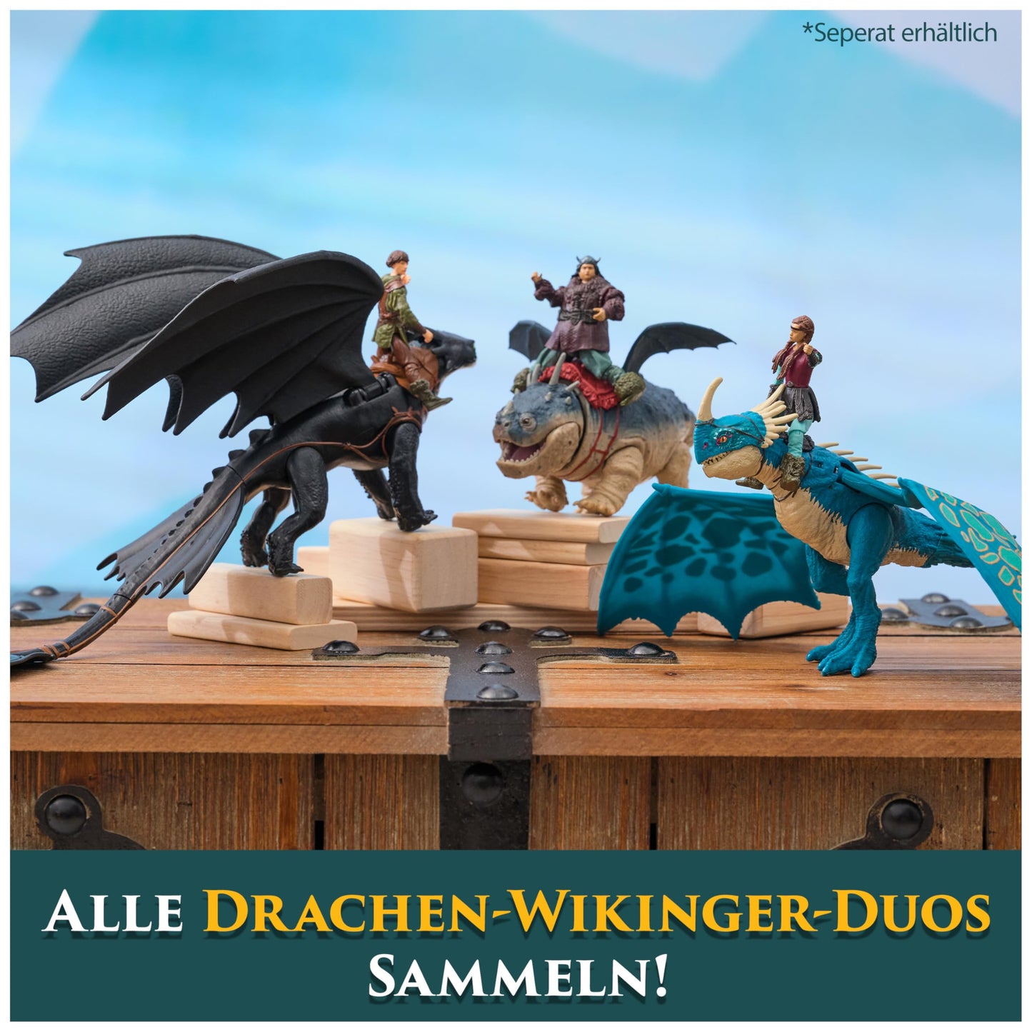 Dreamworks How to Train your Dragon Set de figuri de acțiune cu vikingi și dragoni Sturmpfeil & Astrid pentru copii de la 4 ani