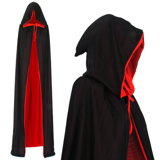 Papapanda Pelerină vampir negru/roșu, adult, 170 cm