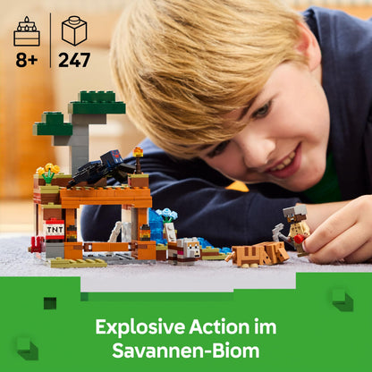 LEGO Minecraft 21269 Set de construcție cu 247 piese cu funcție TNT pentru copii de la 8 ani