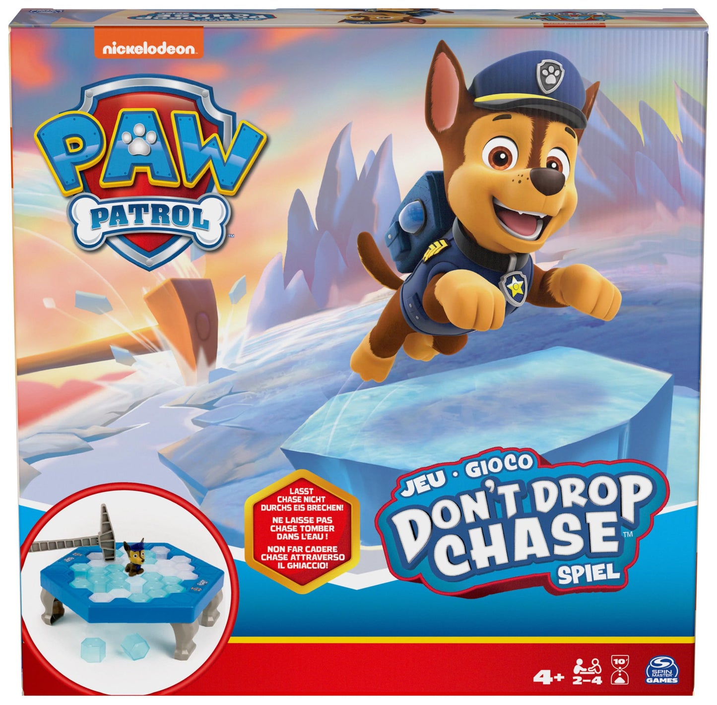 Spin Master Games PAW Patrol - Nu-l Lăsa pe Chase să Cadă, joc de aventură palpitant pentru 2-4 prieteni blănoși