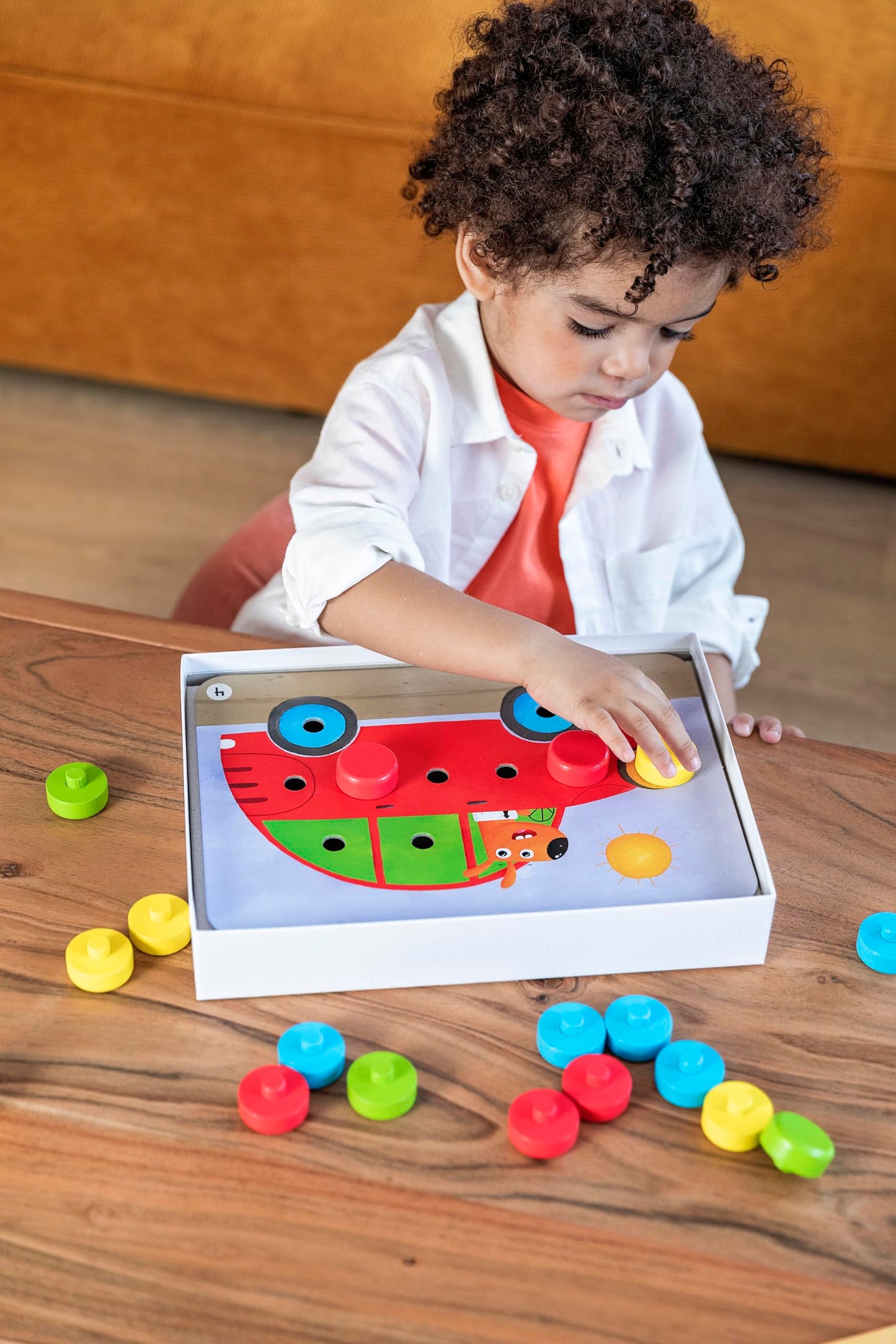 Goula Jumbo Spiele D53140 - Baby Color - Jucărie din lemn pentru copii - De la 2 ani