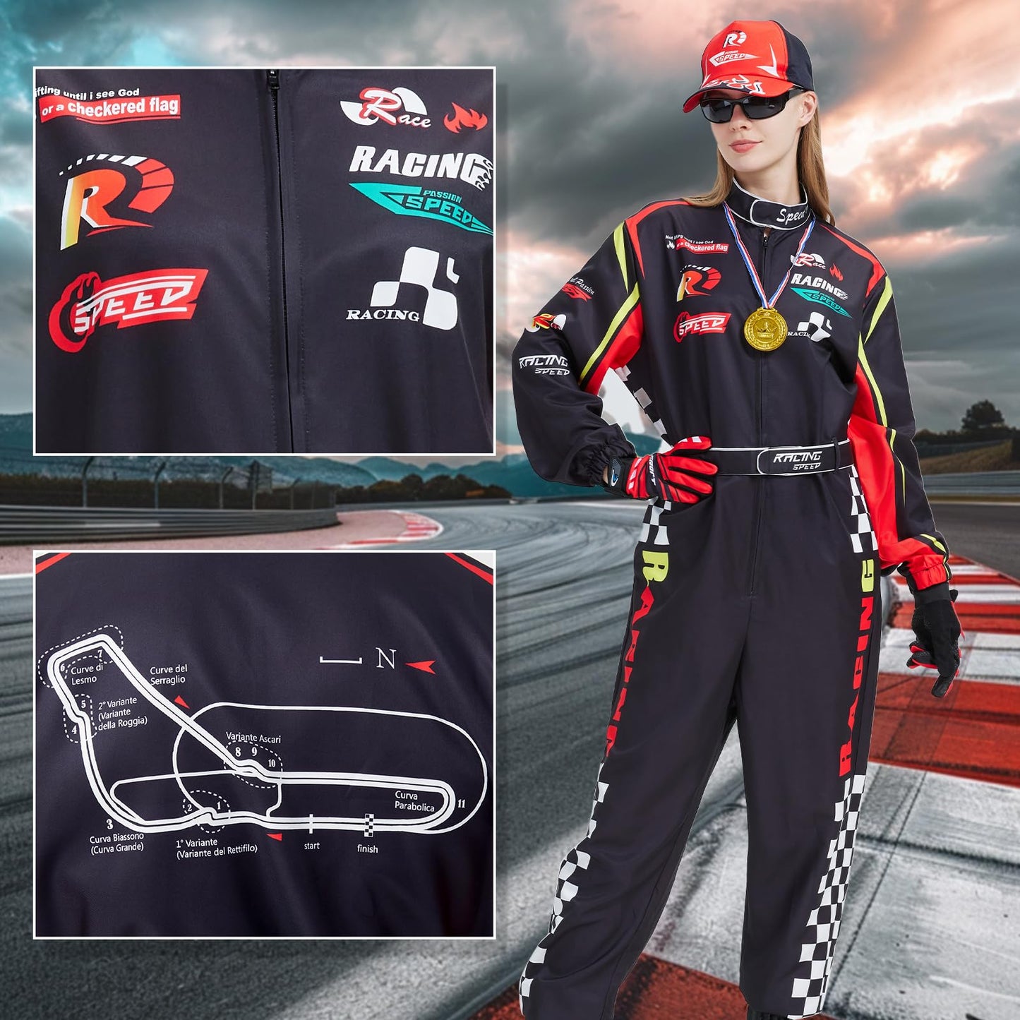 Coseaon Costum pilot curse Halloween carnaval