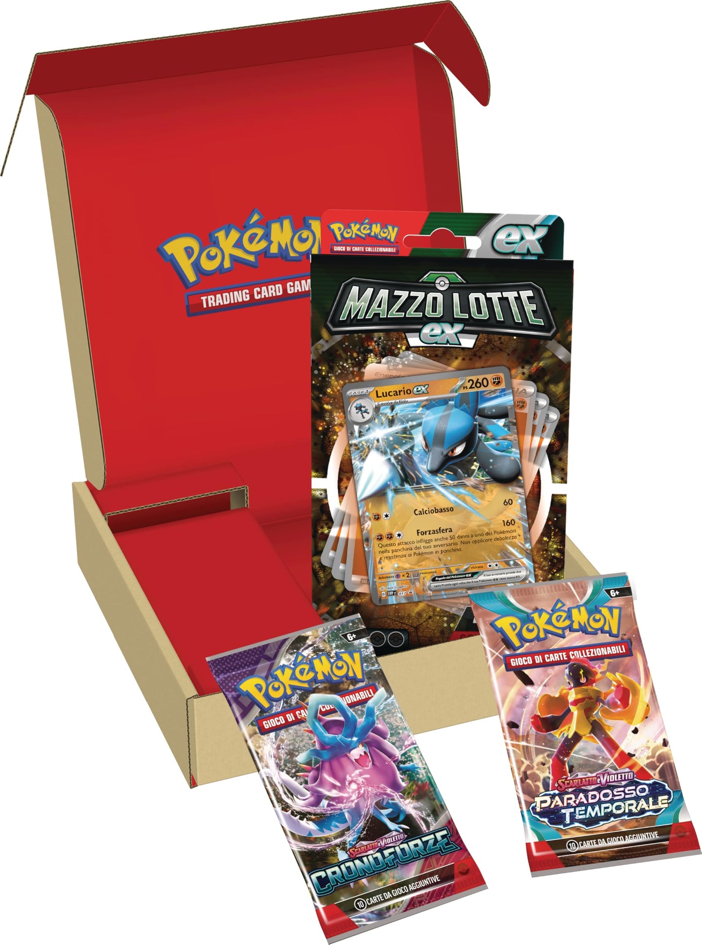 Pokémon Lucario-ex Deck TCG, 60 cărți (versiune italiană)