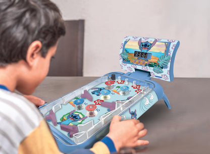 Lexibook, Disney Stitch, Flipper electronic pentru copii și familie, joc de acțiune și reflexe, ecran LCD, efecte de lumină și sunet, albastru, JG610D