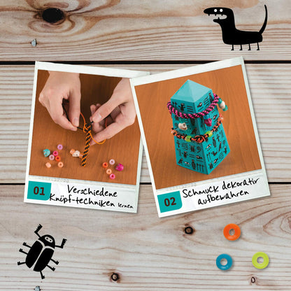 Kosmos 604158 Set creativ pentru brățări prietenie DIY pentru fete de la 8 ani