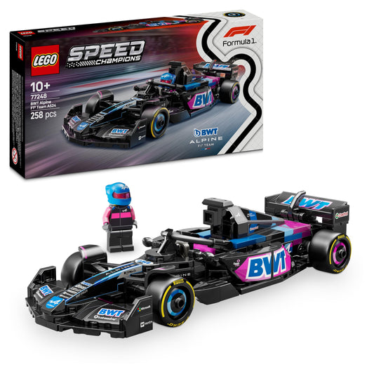 LEGO Speed Champions A524 Set de construcție Mașină de curse Alpine F1 cu 258 piese de la 10 ani