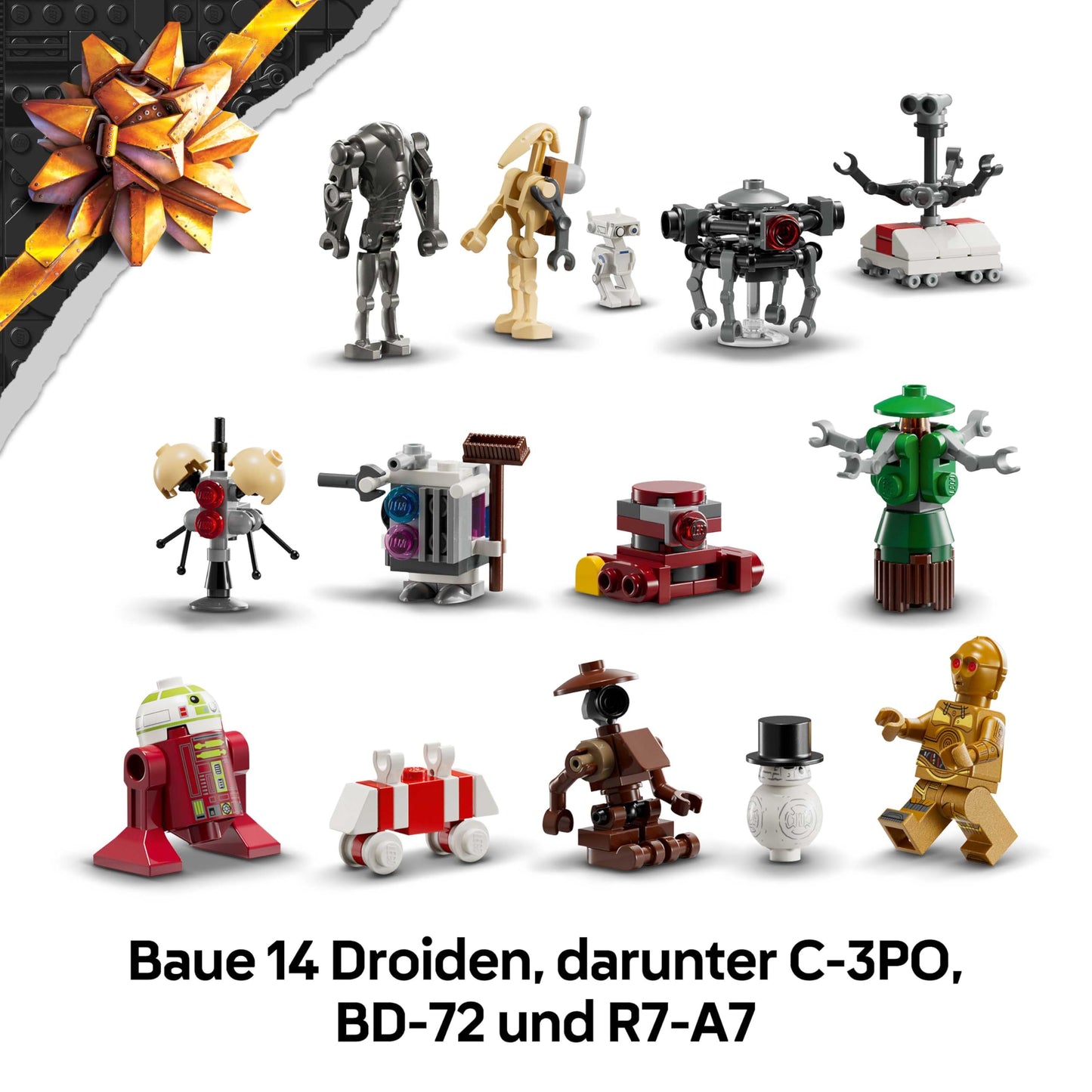 LEGO 75418 Star Wars Calendar Advent 2025, 24 surprize, 6+