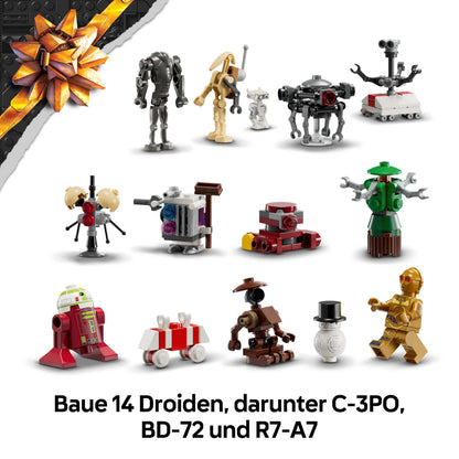 LEGO 75418 Star Wars Calendar Advent 2025, 24 surprize, 6+