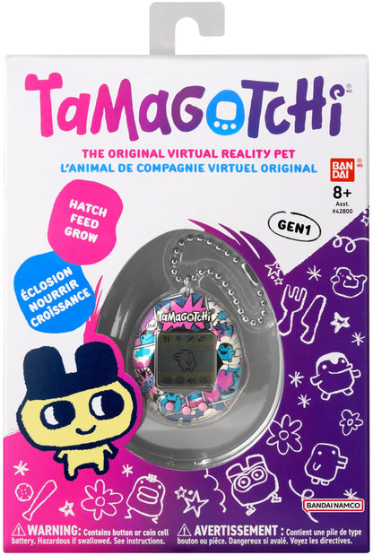 TAMAGOTCHI Bandai - Jucărie electronică originală Ginjirotchi, carte comică, multicolor, 42982, pentru copii de la 8 ani, revine cu animalul tău de companie preferat.