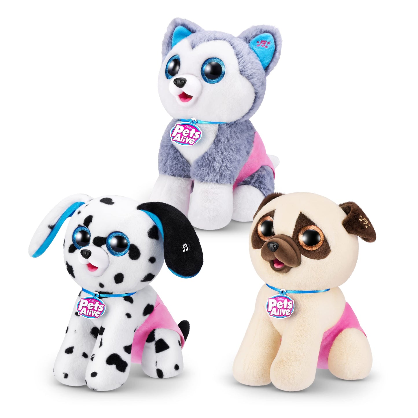 Jucarie de plus surpriza Catelus Interactiv Pets Alive Pooping Puppies