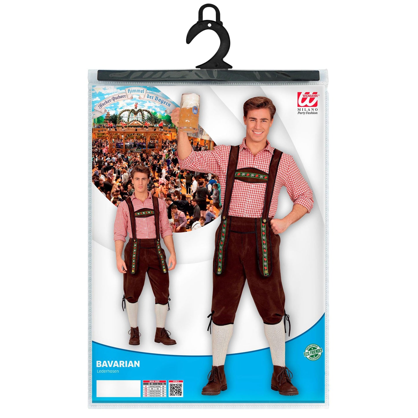 W WIDMANN MILANO Party Fashion Costum Pantaloni tradiționali bărbați maro pentru festival bere și carnaval