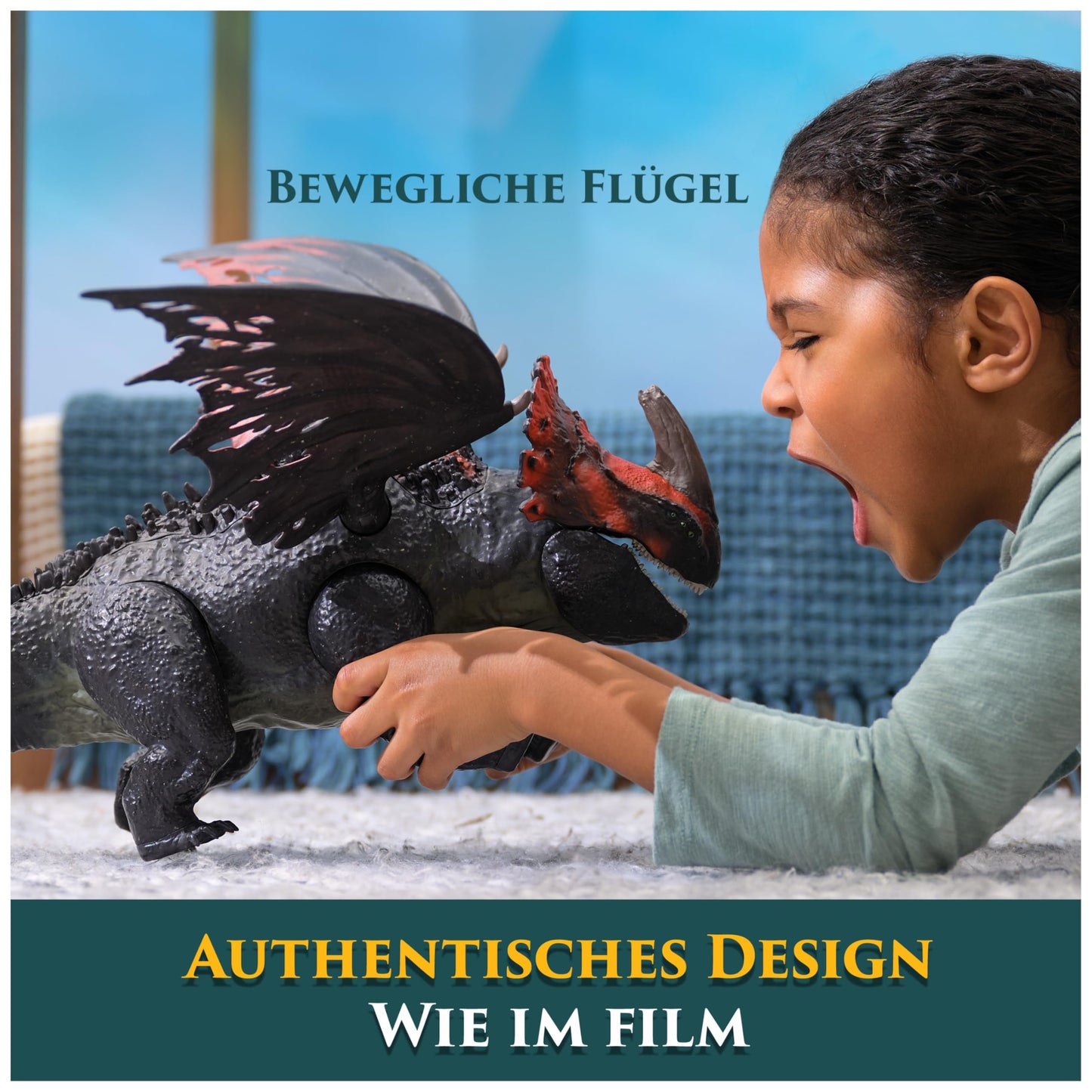 DreamWorks Dragons Set figurine Roter Tod si Fara Dinti, 4+ ani