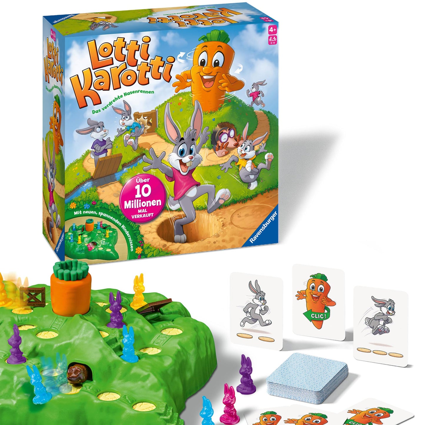 Ravensburger 22343 Joc de societate Lotti Karotti cursă pentru 2-4 jucători de la 4 ani