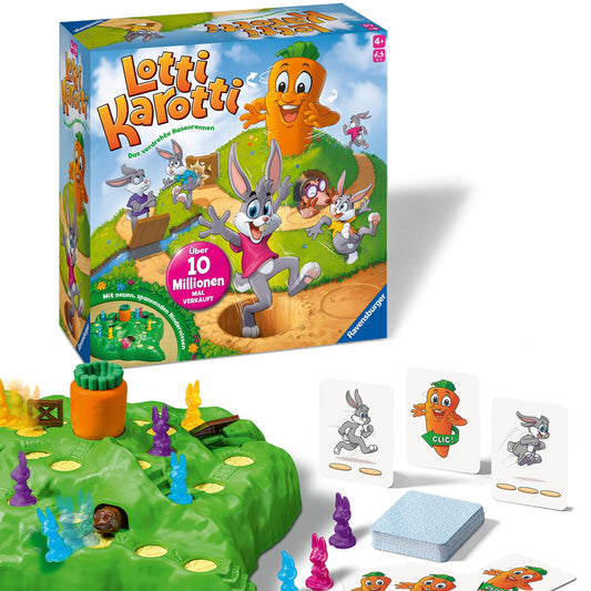 Ravensburger 22343 Joc de societate Lotti Karotti cursă pentru 2-4 jucători de la 4 ani