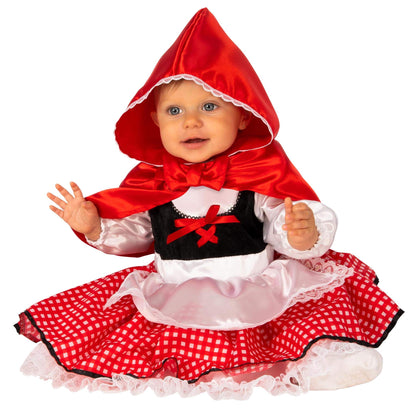 Rubies Costum Scufița Roșie, rochie + pelerină, 1-2 ani