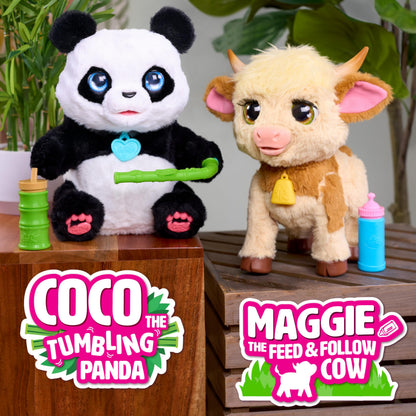Just Play furReal Maggie Vaca interactiva din plus, 28cm, 4+