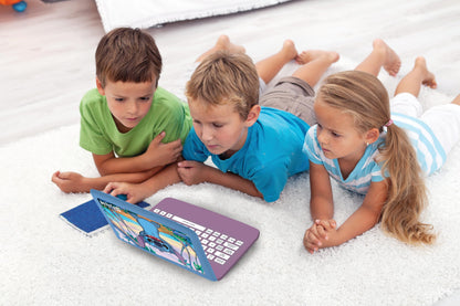 Lexibook, Disney Stitch, Computer educativ bilingv Italian/Englez, Jucărie pentru copii cu 124 activități și jocuri de limbă, scriere, matematică, logică, muzică.